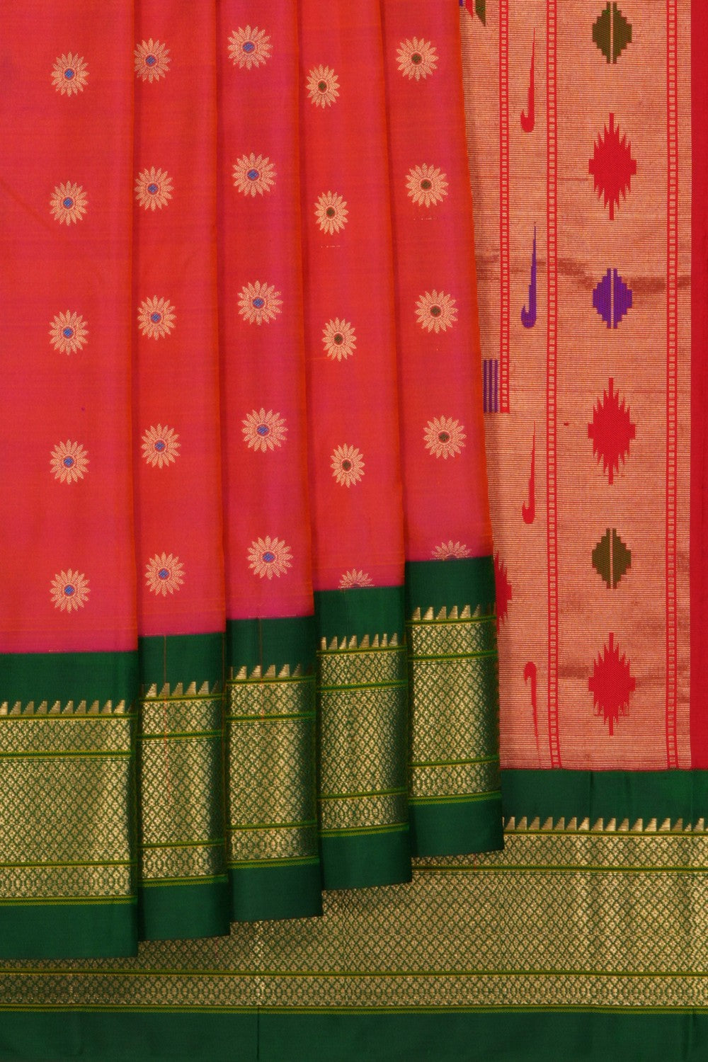 Paithani Fuchsia Pink Saree
