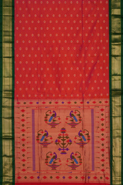 Image of Paithani Fuchsia Pink Saree