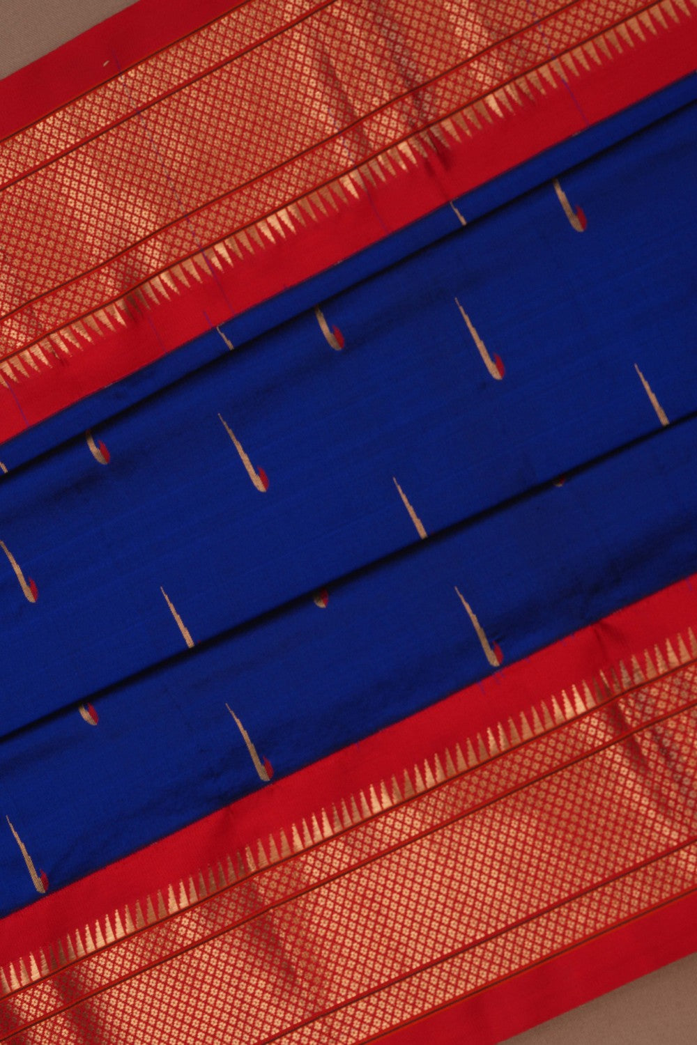 Paithani Indigo Blue Saree