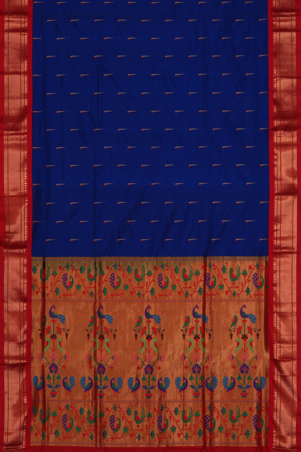 Paithani Indigo Blue Saree