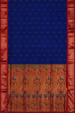 Image of Paithani Indigo Blue Saree