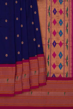 Image of Paithani Indigo Blue Saree