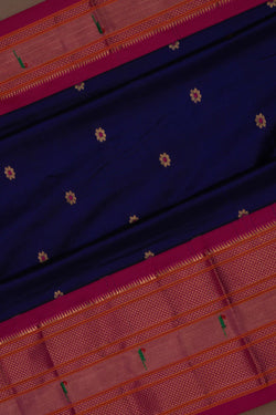 Image of Paithani Indigo Blue Saree