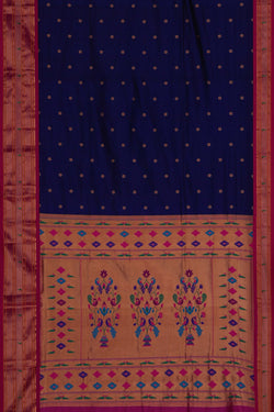 Image of Paithani Indigo Blue Saree