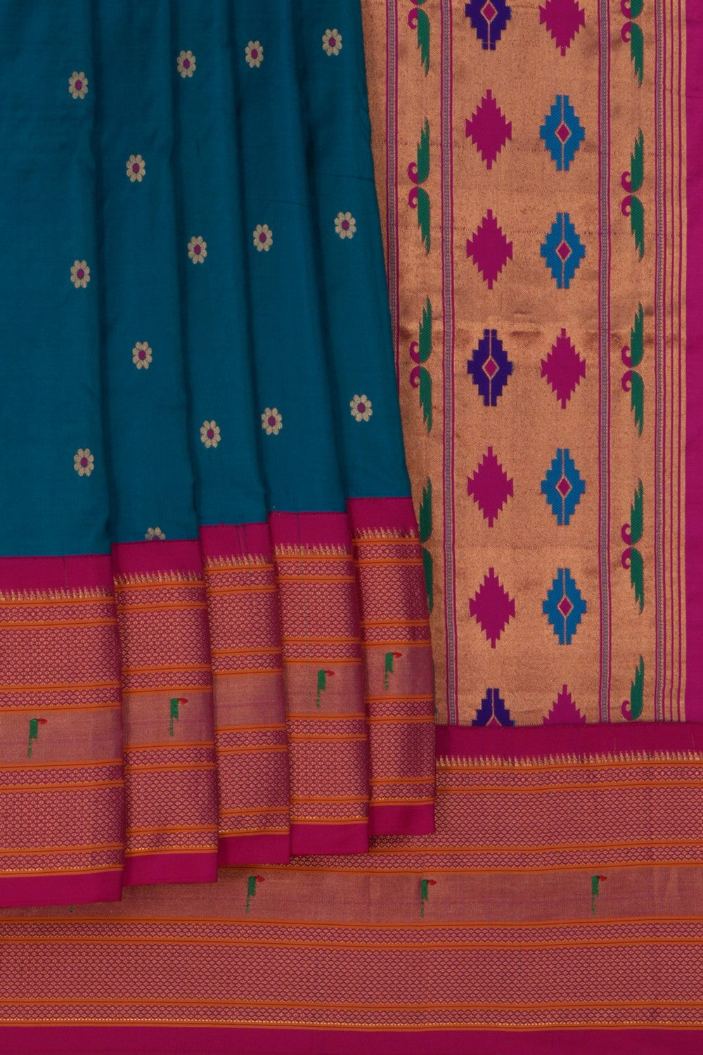 Paithani Blue Saree