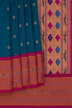 Image of Paithani Blue Saree