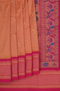 Image of Paithani Peach Saree