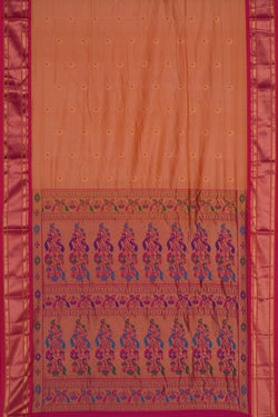 Image of Paithani Peach Saree
