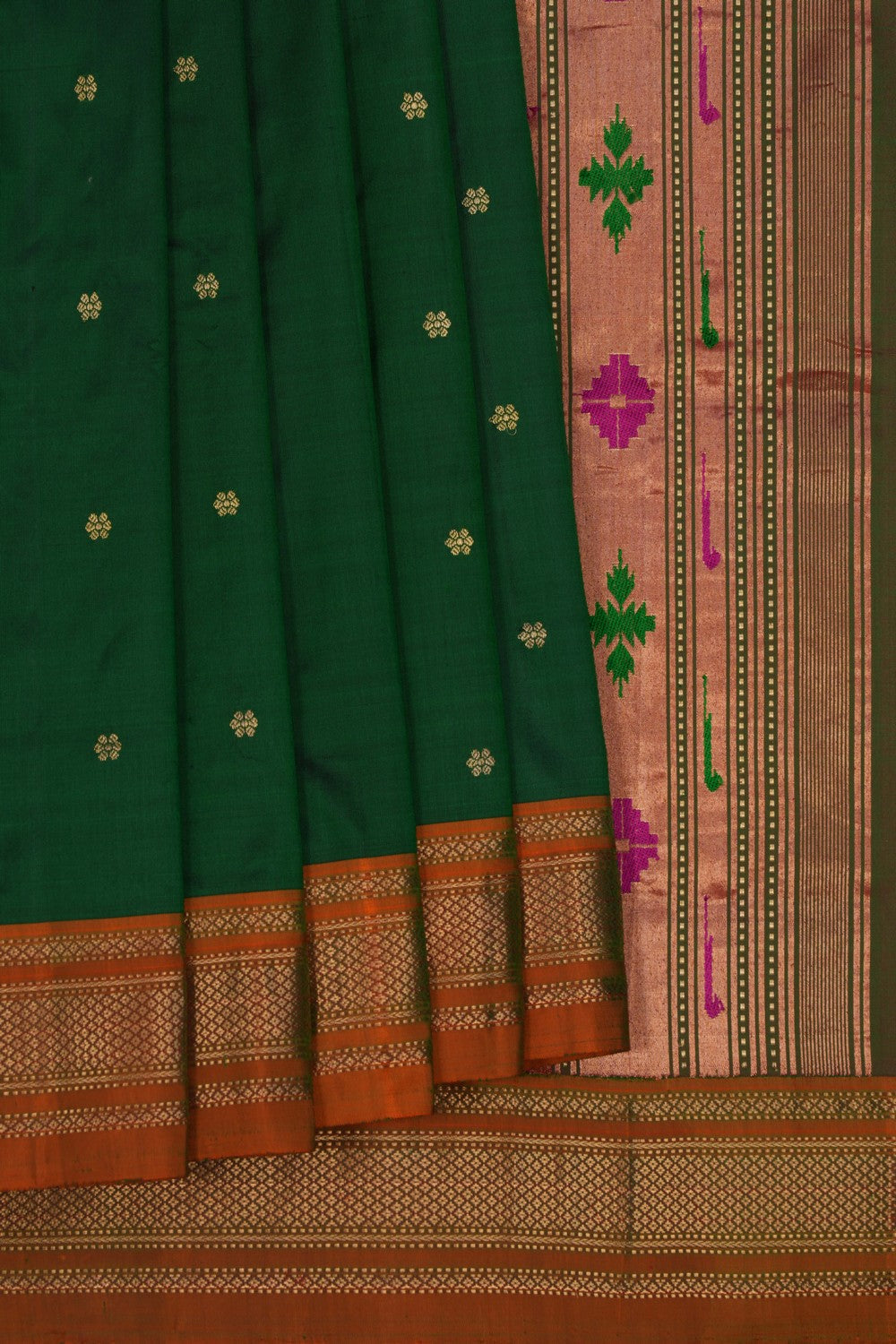Paithani Green Saree