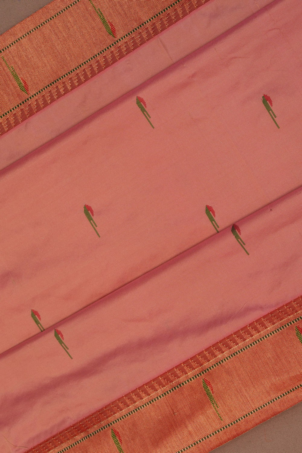 Image of Paithani Peach Saree