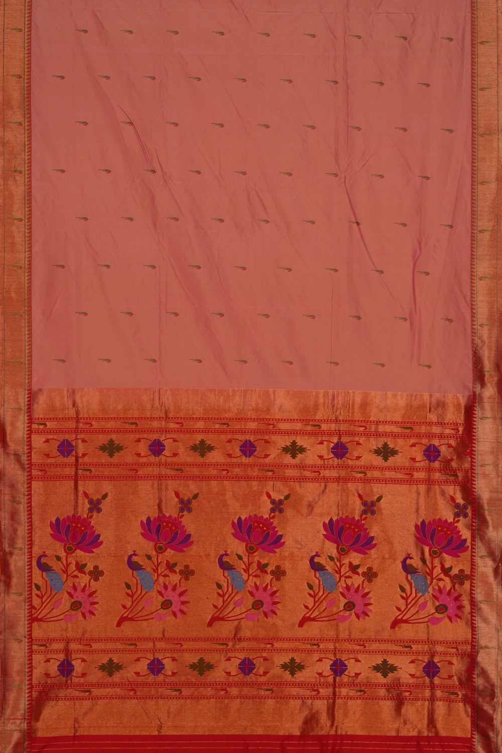 Image of Paithani Peach Saree