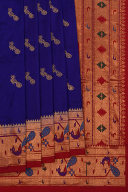 Image of Paithani Indigo Blue Saree