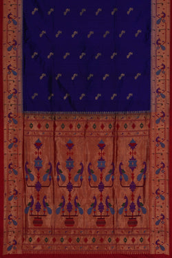Image of Paithani Indigo Blue Saree