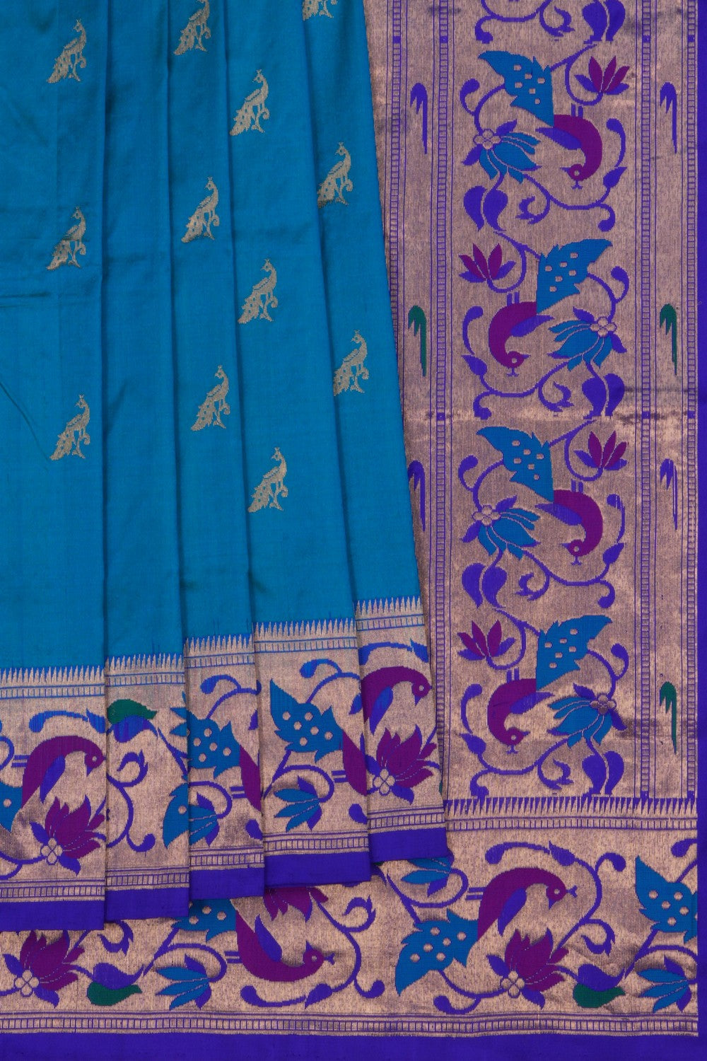 Image of Paithani Blue Saree