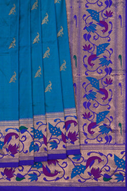 Image of Paithani Blue Saree