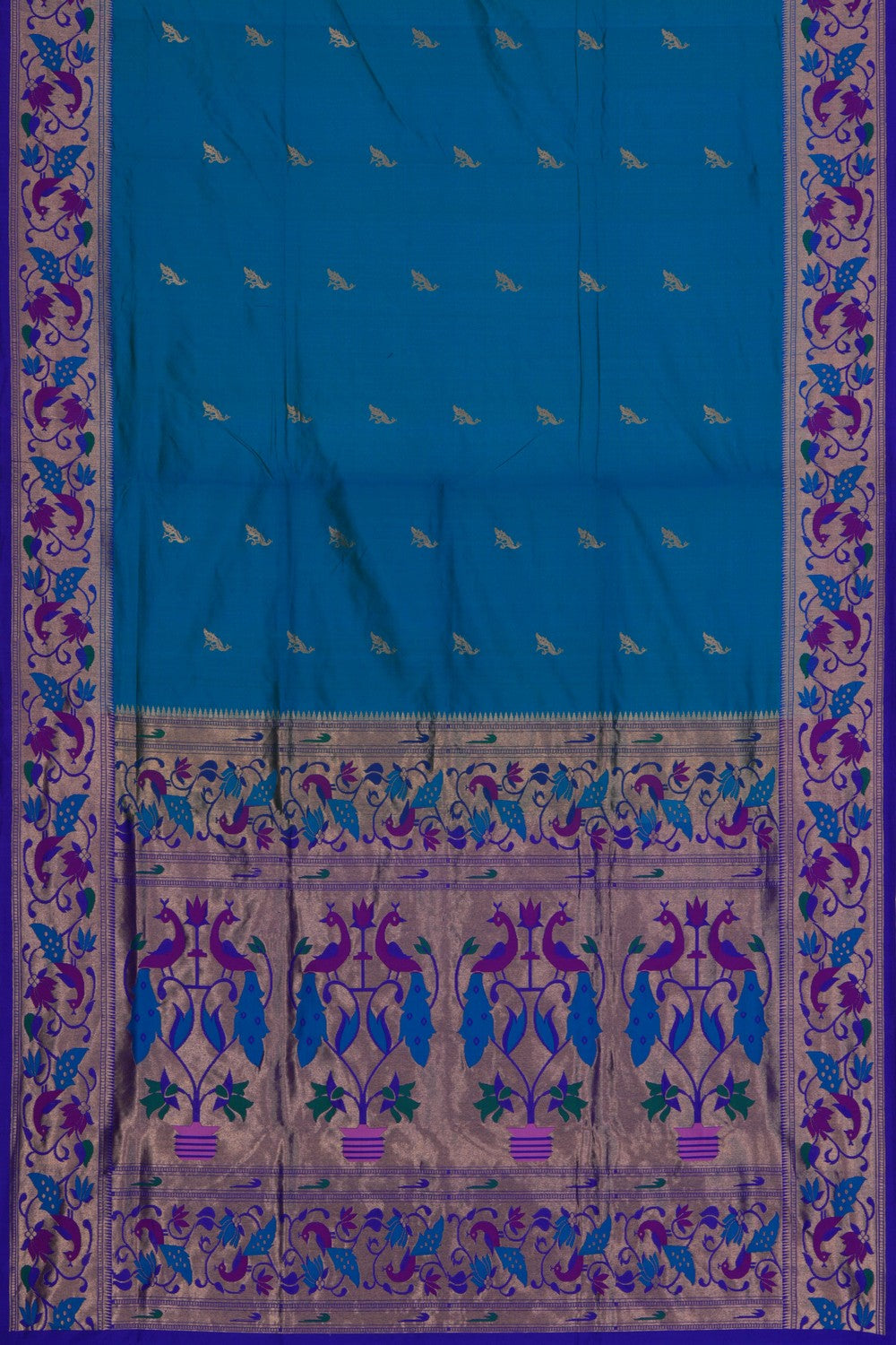 Paithani Blue Saree