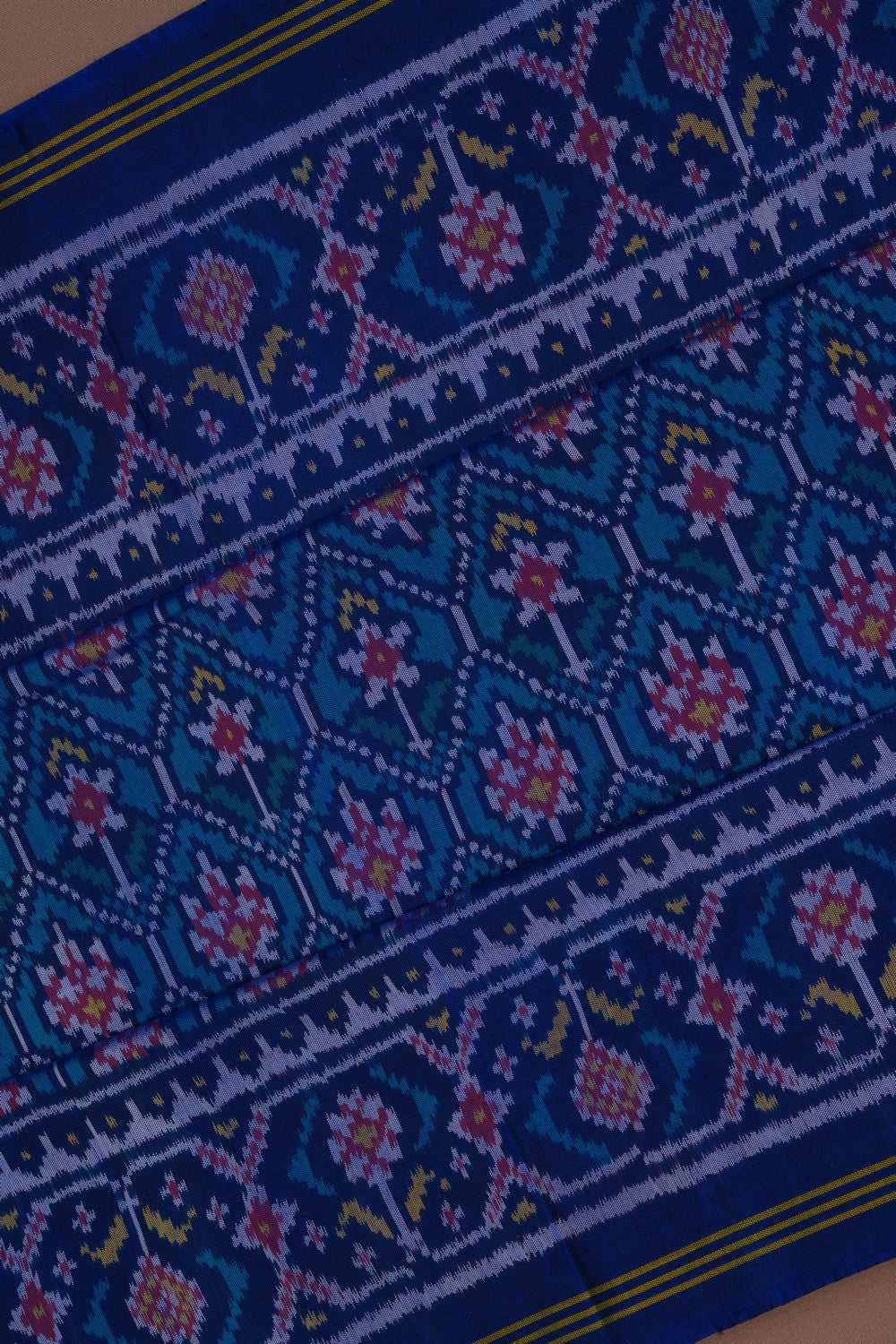 Image of Rajkot Silk Blue Saree