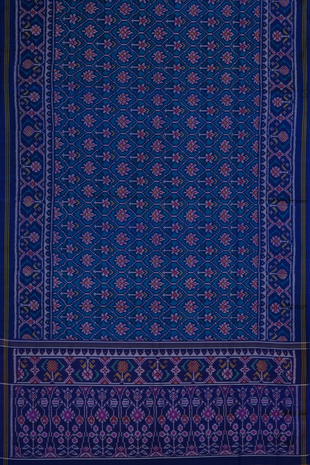 Image of Rajkot Silk Blue Saree