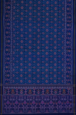 Image of Rajkot Silk Blue Saree