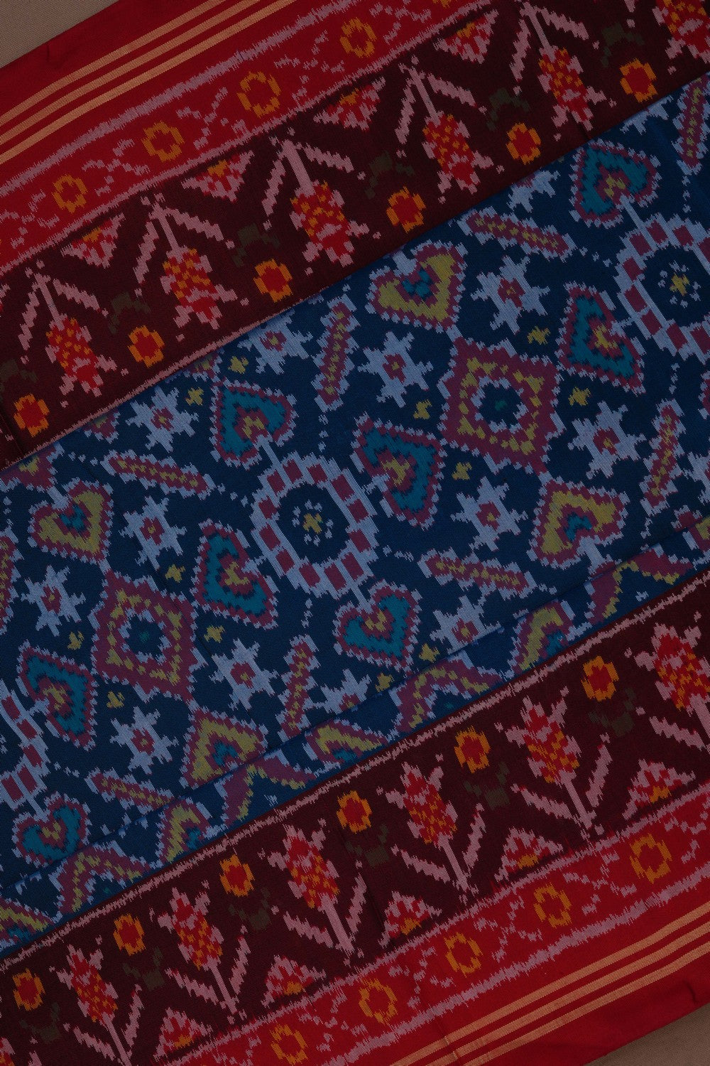 Image of Rajkot Silk Blue Saree