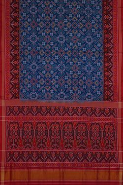 Image of Rajkot Silk Blue Saree