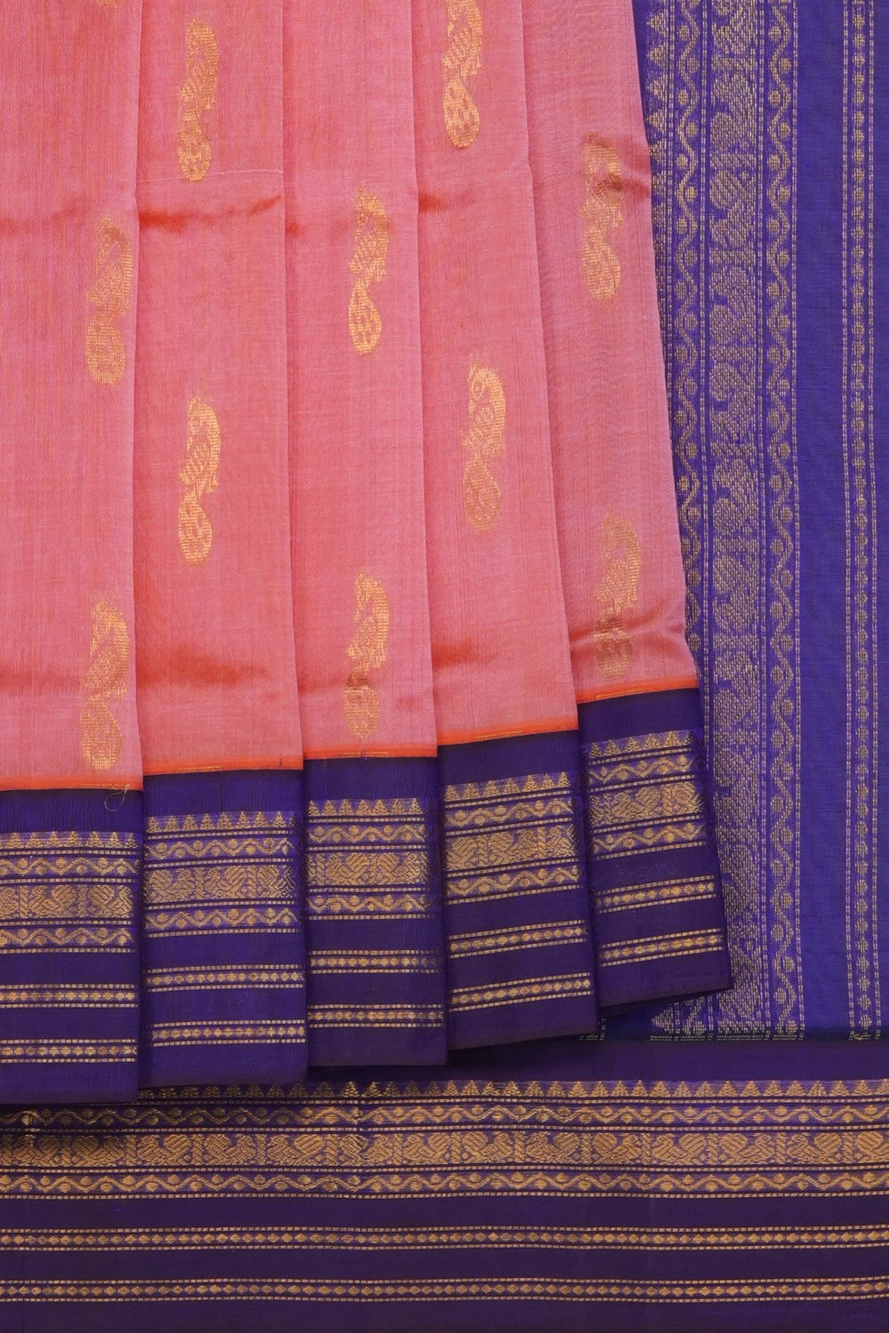 Image of peach-venkatagiri-cotton-silk-saree-p-18940709