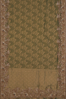 Image of Tissue Silk Embroidery Saree