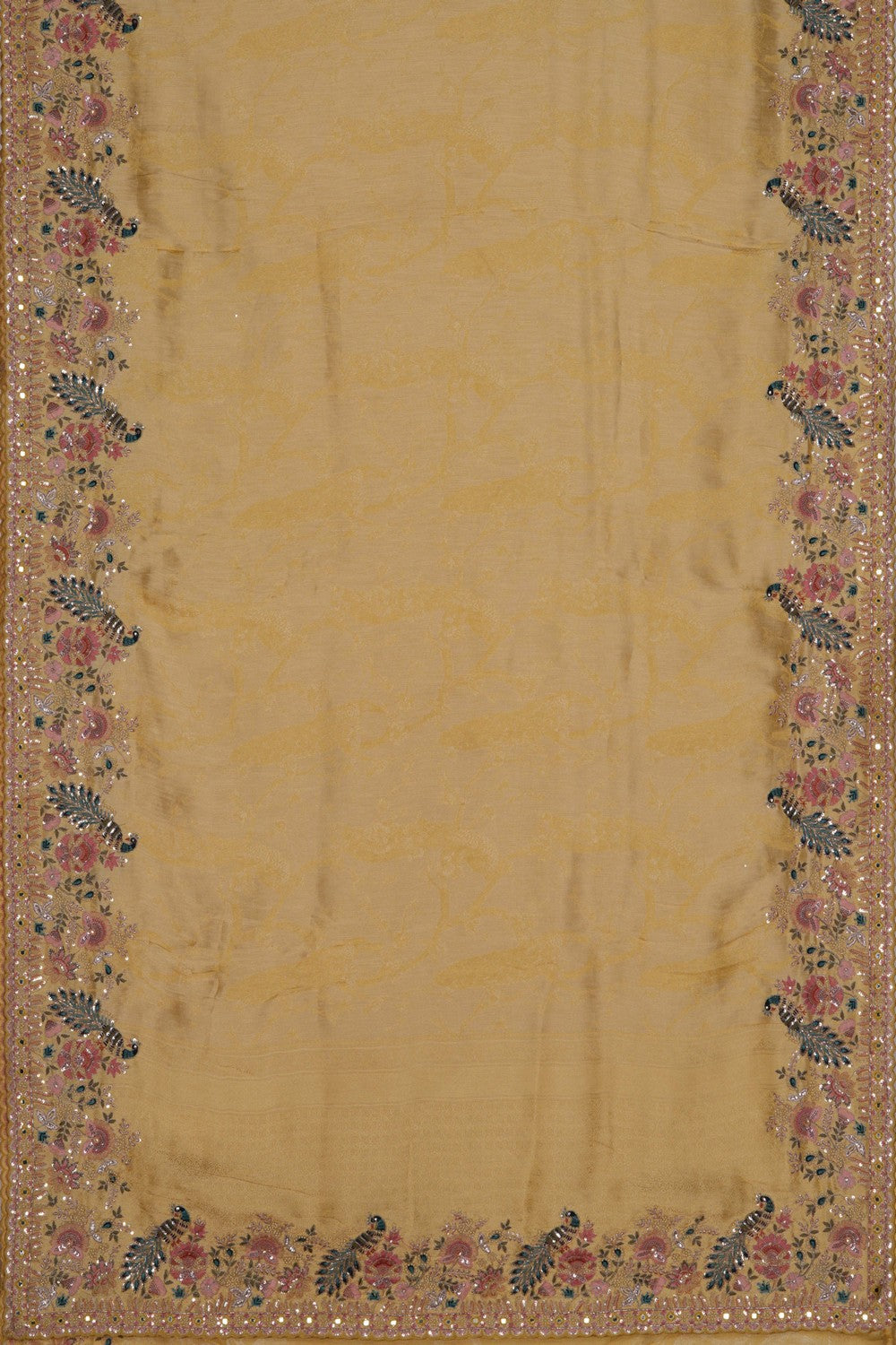 Tissue Silk Embroidery Saree