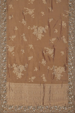 Image of Tissue Silk Embroidery Saree