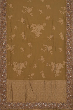Image of Tissue Silk Embroidery Saree