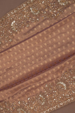 Image of Tissue Silk Embroidery Saree