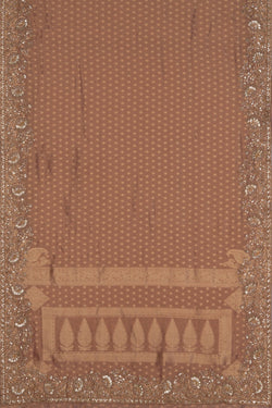 Image of Tissue Silk Embroidery Saree