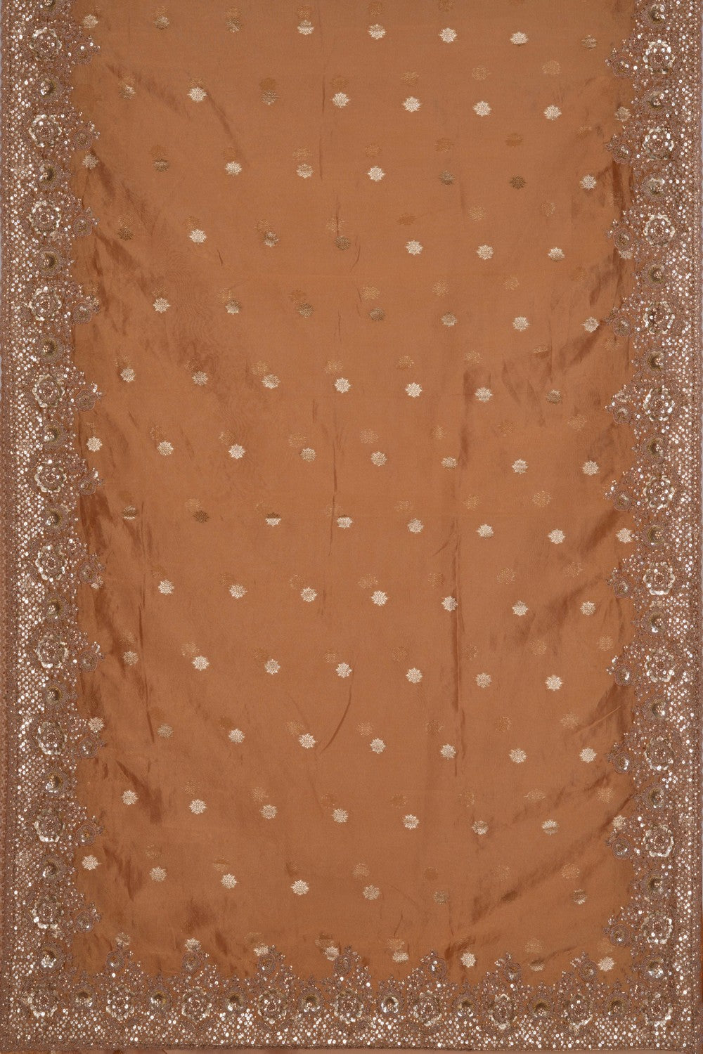 Image of Tissue Silk Embroidery Saree