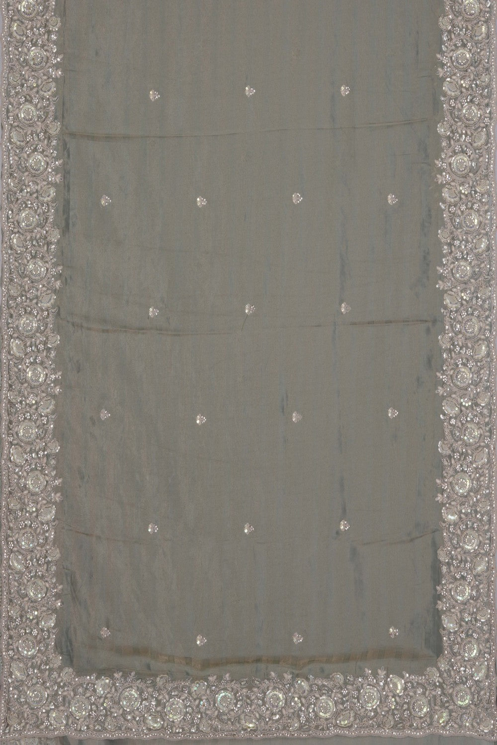 Image of Tissue Silk Embroidery Saree