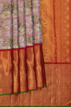 Image of Kanchipattu Tissue Brocade Purple Saree