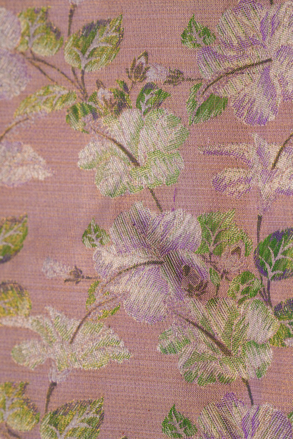 Image of Kanchipattu Tissue Brocade Purple Saree