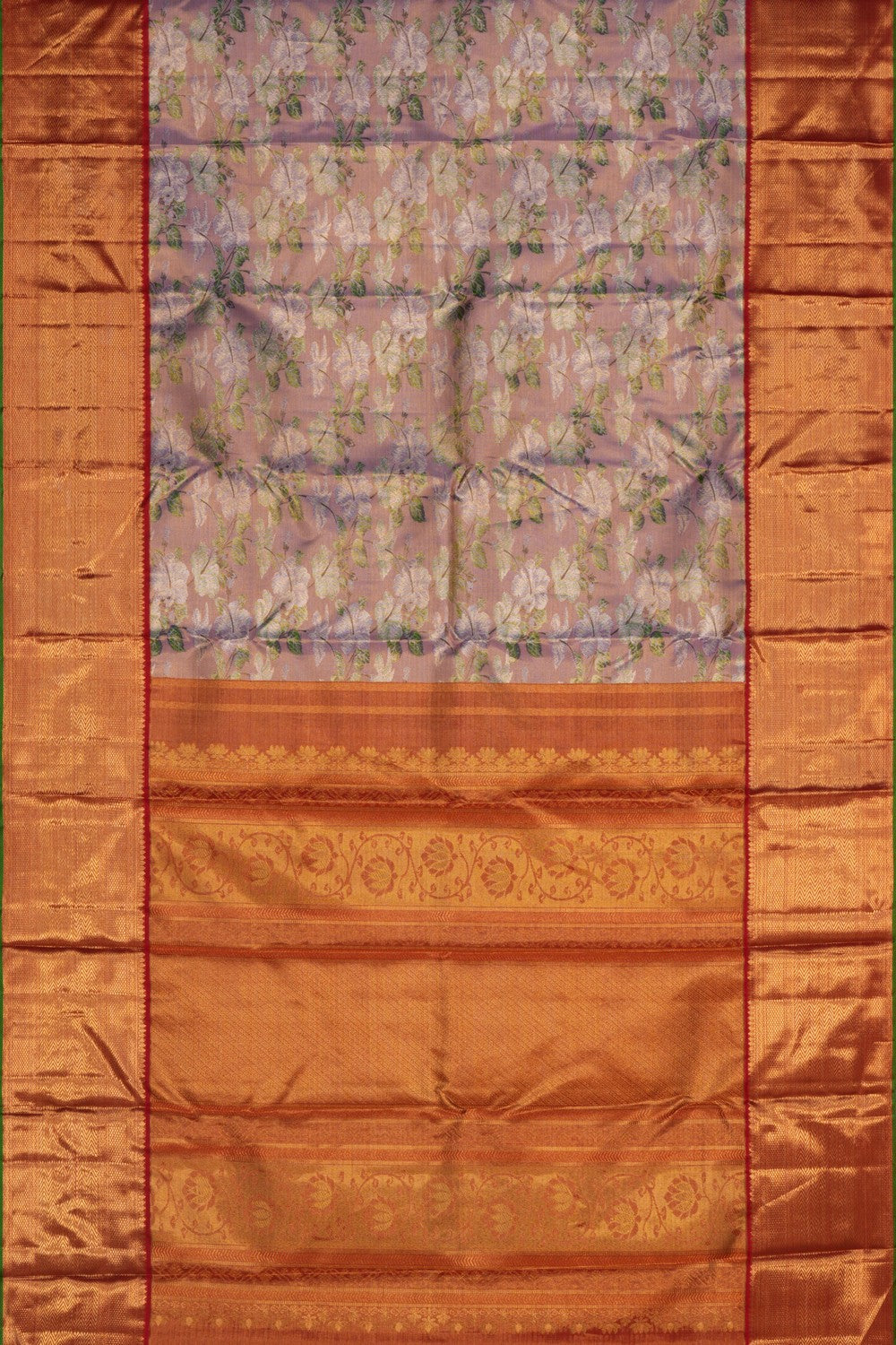 Image of Kanchipattu Tissue Brocade Purple Saree