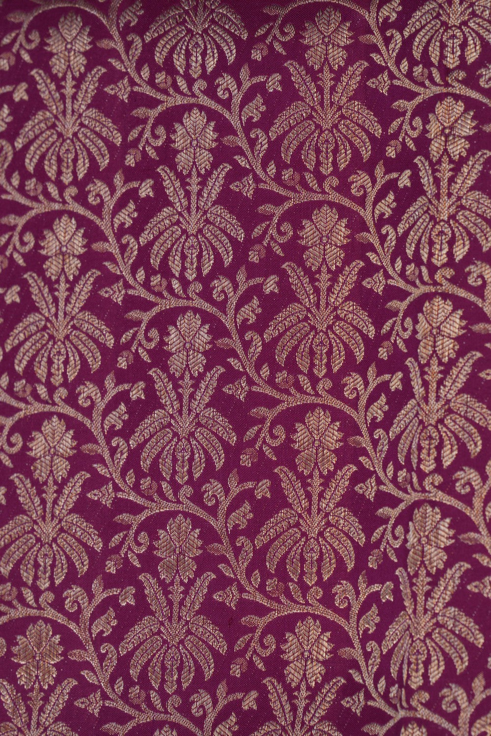 Kanchipattu Plum Purple Brocade Saree
