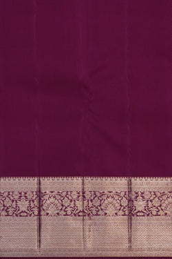 Image of Kanchipattu Plum Purple Brocade Saree