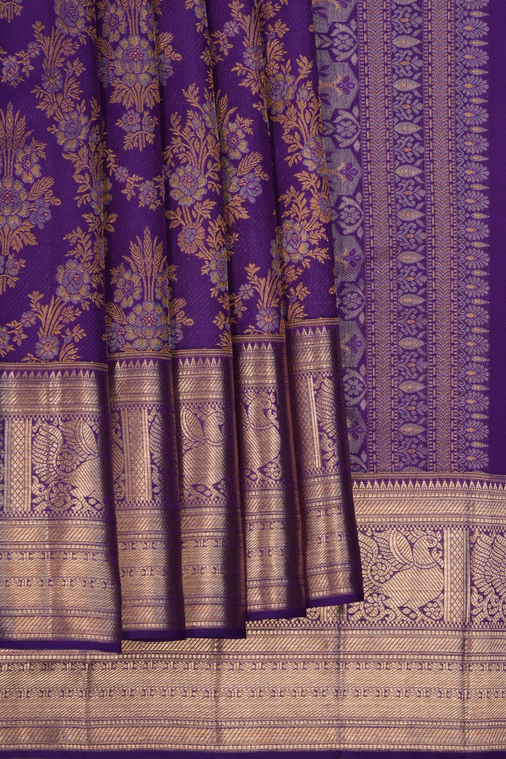 Kanchipattu Brocade Purple Saree