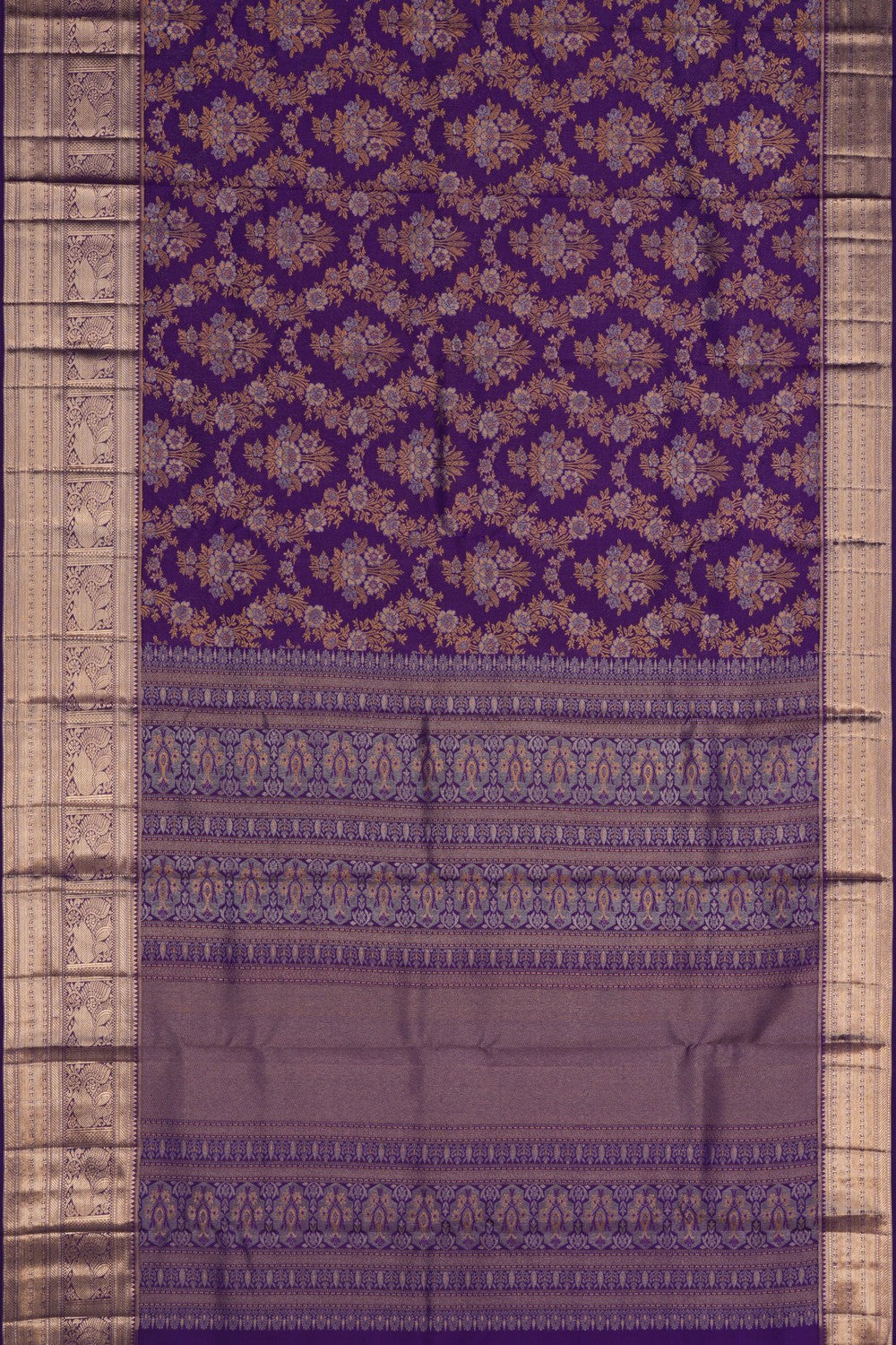Kanchipattu Brocade Purple Saree