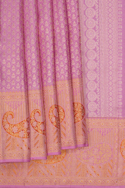 Image of Kanchipattu Tissue Brocade Pink Saree