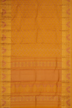 Image of Kanchipattu Brocade Yellow Saree