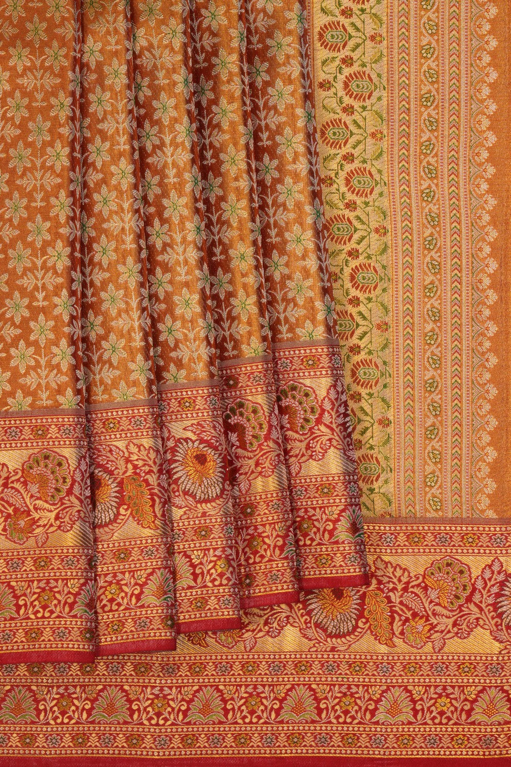 Kanchipattu Brocade Gold Saree