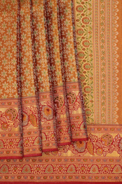 Image of Kanchipattu Brocade Gold Saree