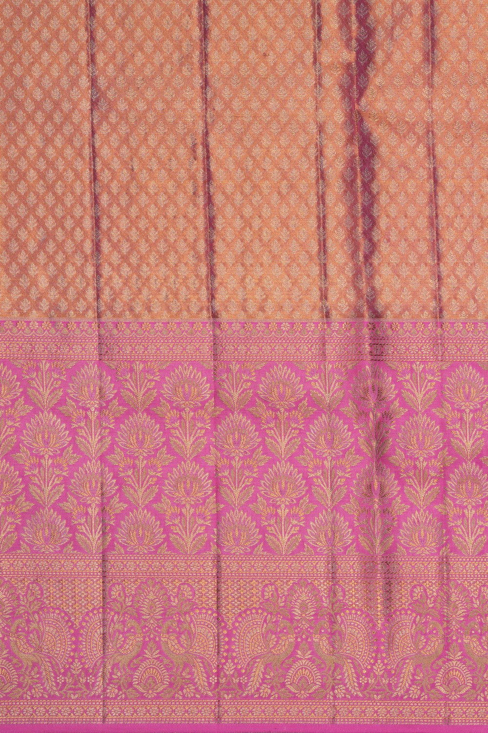 Image of Kanchipattu Tissue Brocade Pink Saree