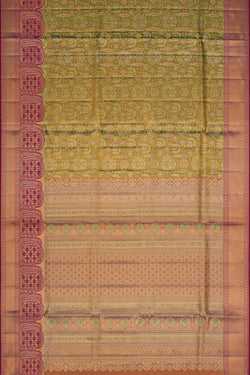 Image of Kanchipattu Brocade Green Saree