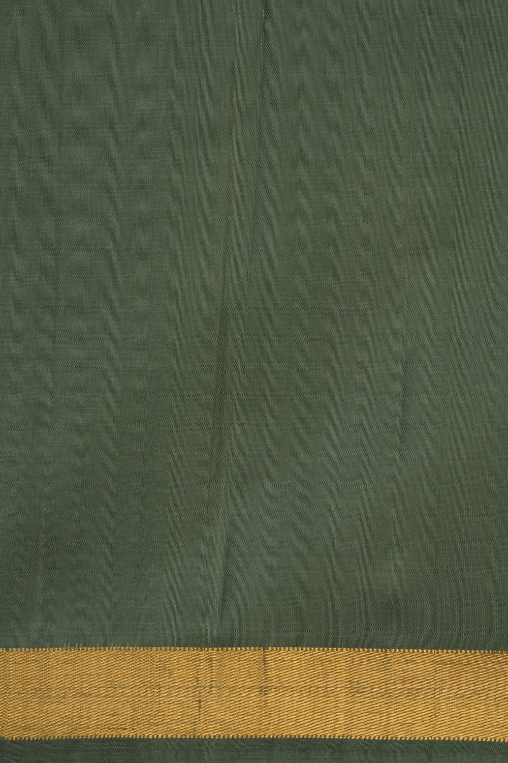 Image of Arani Silk Smoky Green Saree