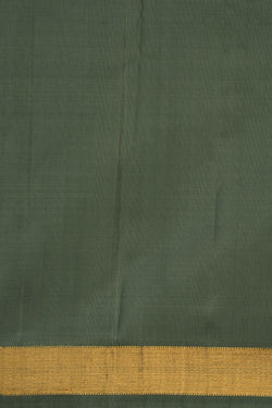 Image of Arani Silk Smoky Green Saree