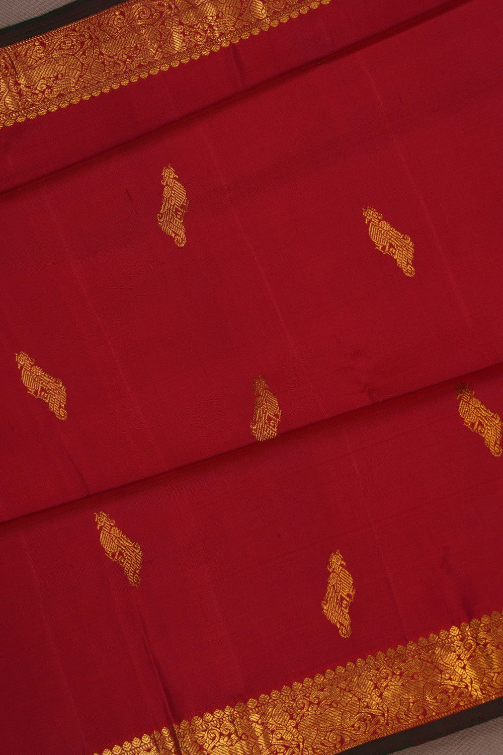 Arani Silk Red Saree